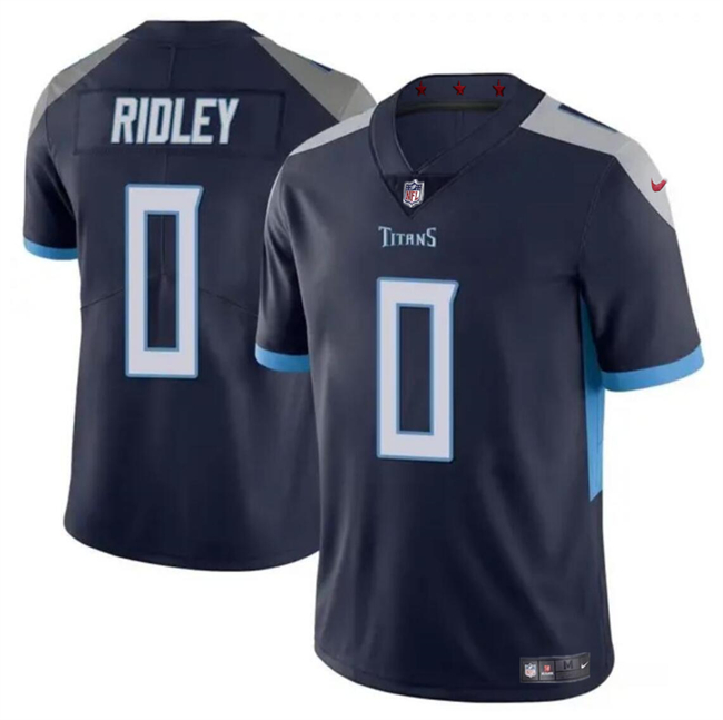 Youth Tennessee Titans #0 Calvin Ridley Navy Vapor Limited Football Stitched Jersey